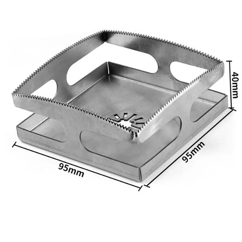 Square Hole Saw Blade for Woodworking Square Hole Cutting Saw Blade for Wall Square Slot Cutter Electrical Wall Box Cutter Tool